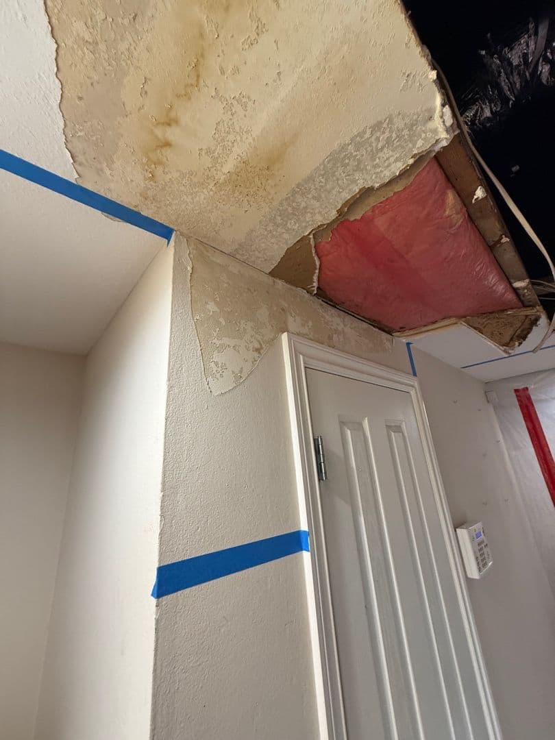 Featured post - Emergency Ceiling Water Damage Drying & Containment | Clear Coast Restoration